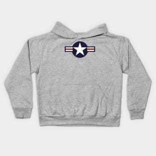 Air Force Roundel (distressed) Kids Hoodie